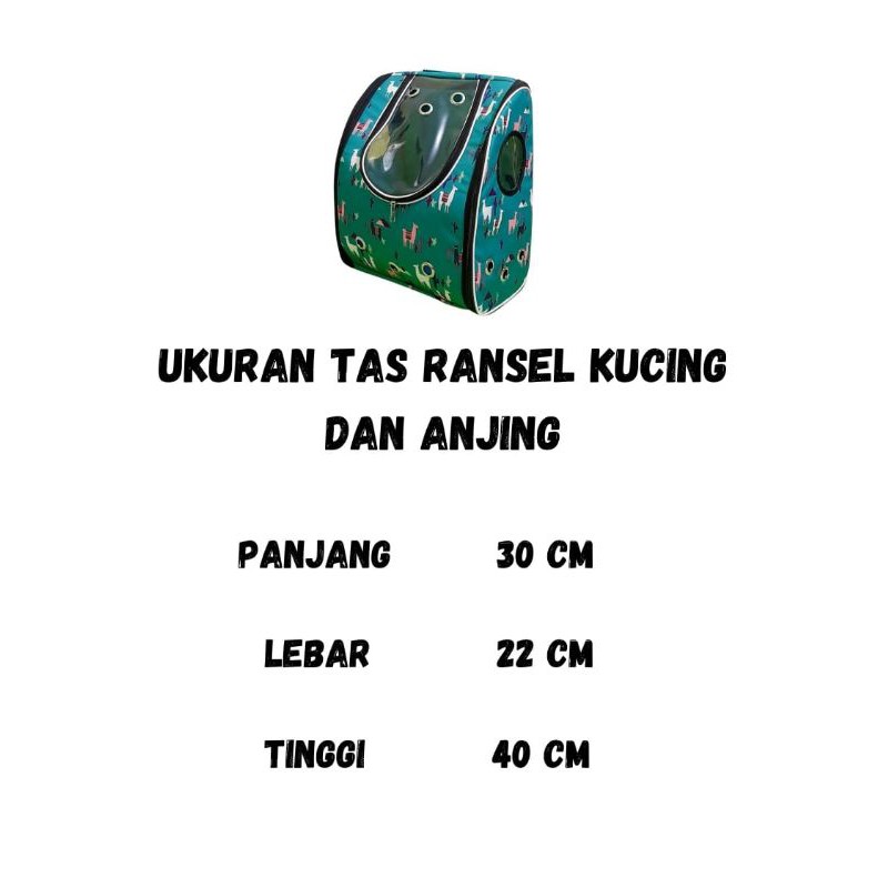 Tas Ransel untuk kucing dan anjing