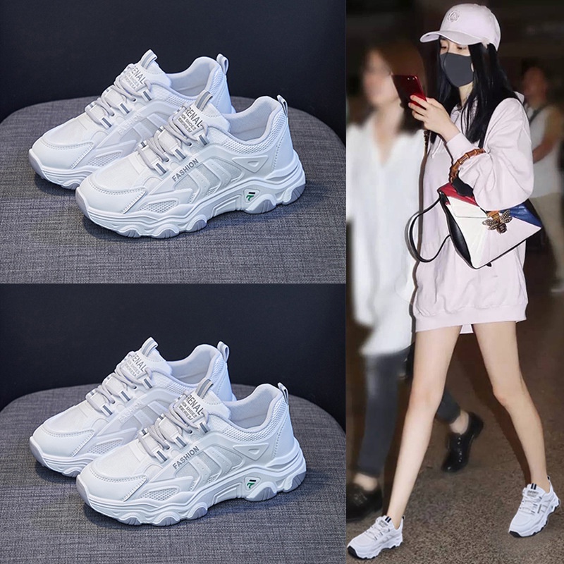 Sepatu Sneakers Wanita Putih Ori Dane and Dine CJ8808 White