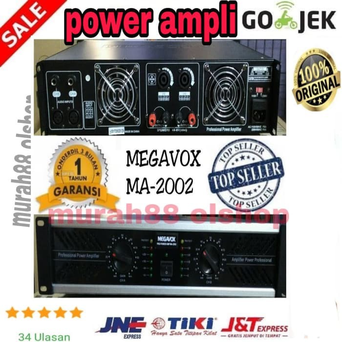 Megavox MA-2002 power Ampli MA2002/power Amplifier megavox ma 2002