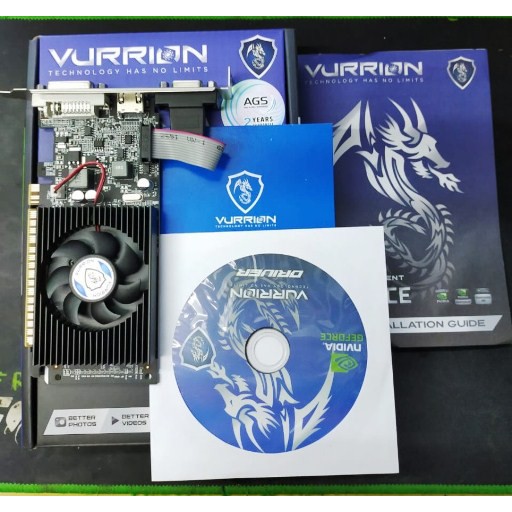 Nvidia Geforce GT210 1GB DDR3 64-bit VURRION ORIGINAL No Fake