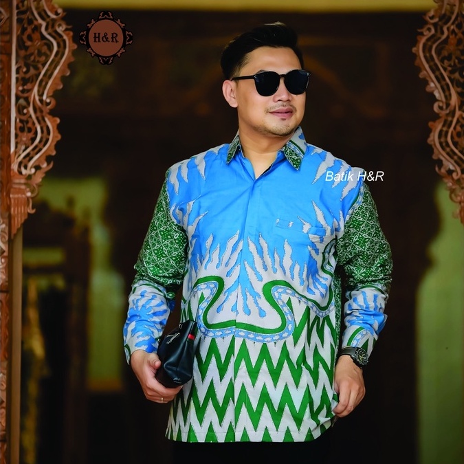 Baju Batik Pria Lengan Panjang Kemeja Batik Pria Batik Premium Kemeja Cowok Batik modern Baju Pria