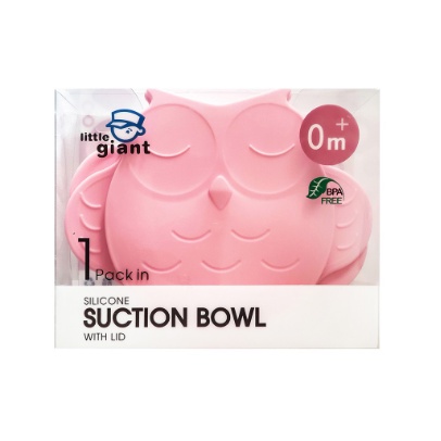 Little Giant Silicone Suction Bowl with Lid