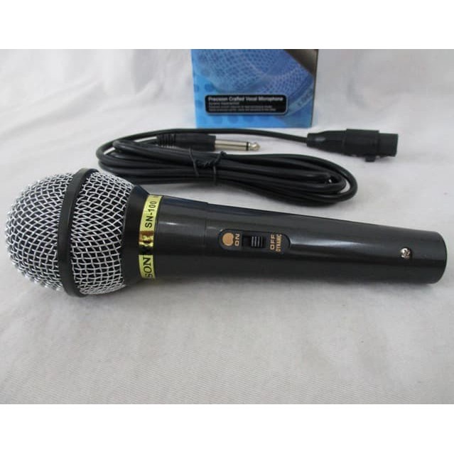 Mic Microphone Karaoke SONY SN-100/Mic Kabel Vokal Dynamic