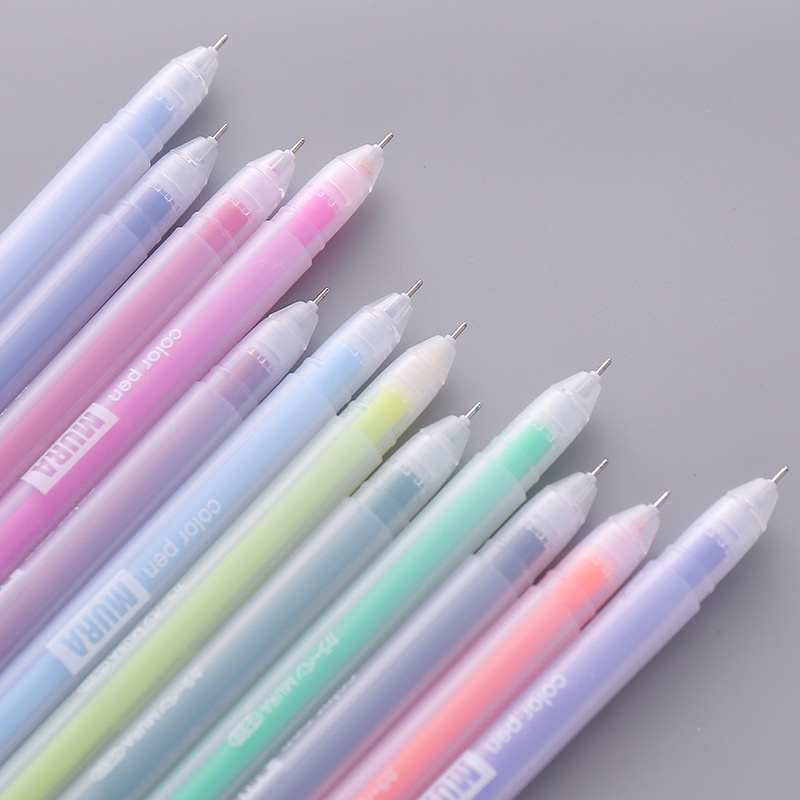 1pc Pulpen Gel 0.5mm Warna Biru Kawaii Untuk Jurnal / Stationery Sekolah