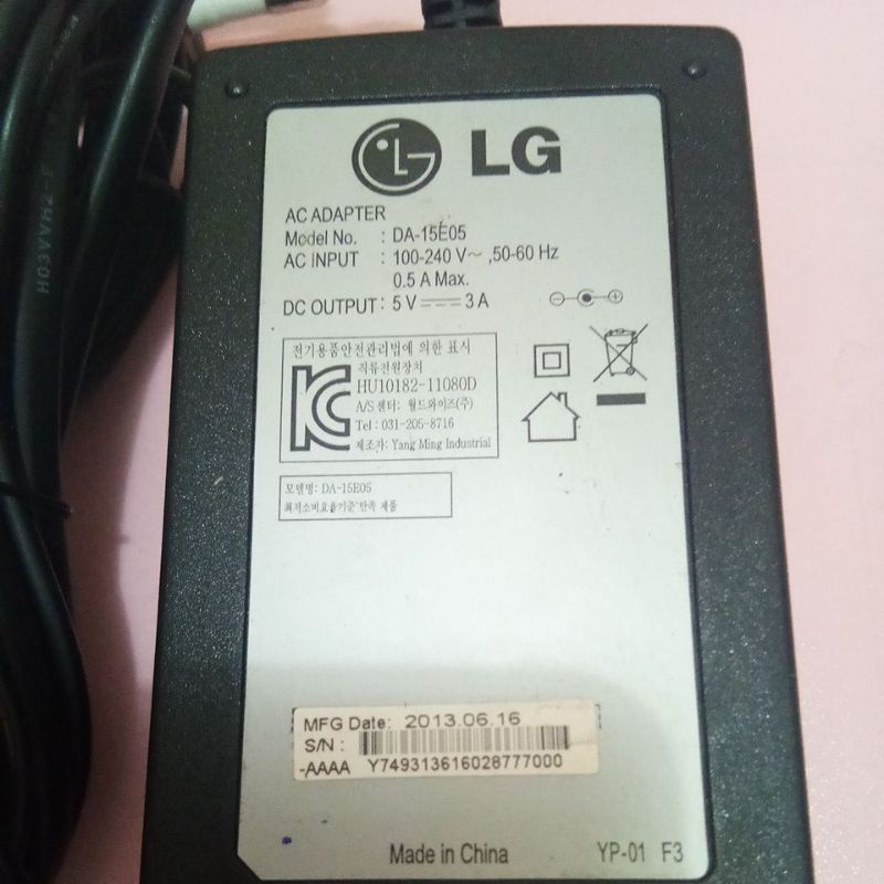 Adaptor 3A 5V LG Good Quality