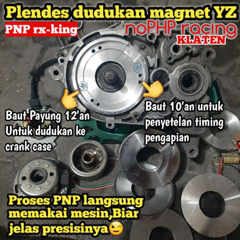 Plendes Dudukan pengapian Magnet Yz Thailand PNP RX king RX spesial Rxk