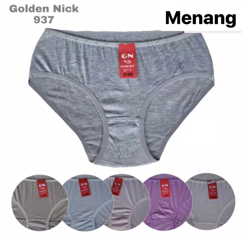 Celana Dalam Golden Nick 937 WARNA MUDA / Celana Dalam / CD Wanita Bahan Katun Polyster Nyaman