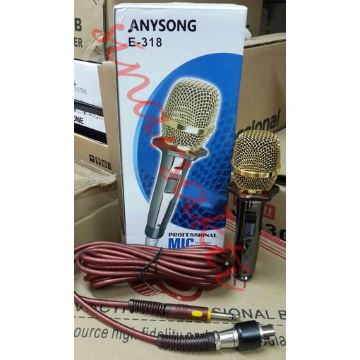 Mic Kabel Anysong E 318 Dynamic Microphone