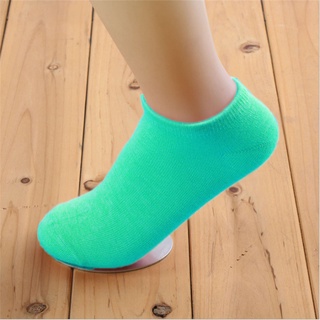 SF - Kaos Kaki Ankle Cute Kaos Kaki Pendek Polos dan Motif Semata Kaki Import Murah Motif Polos-POLOS MINT