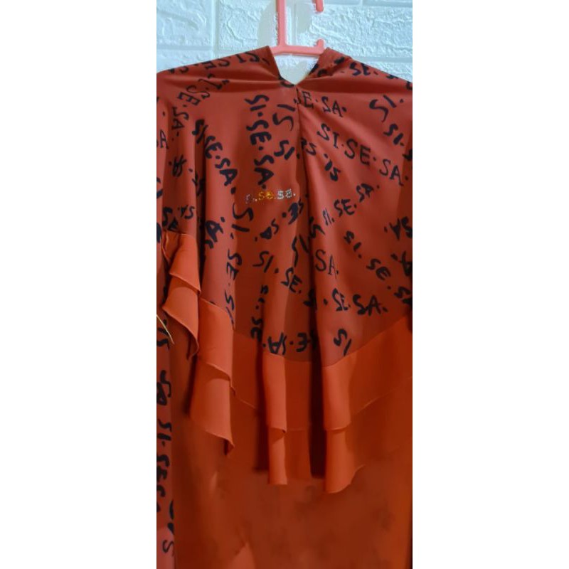 Syar i set khimar sisesa pl printing Swarovski