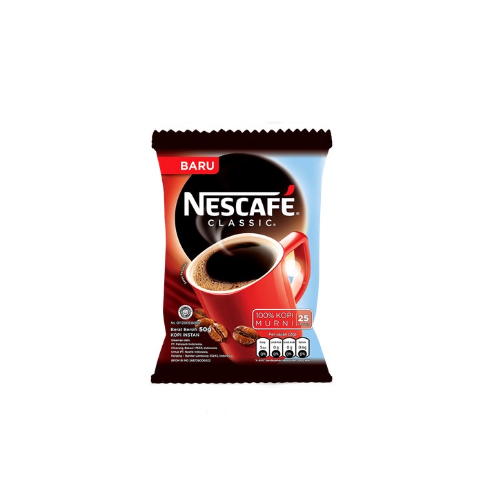 

vd201r Nestle Nescafe Classic Bag 50 Ds20X11