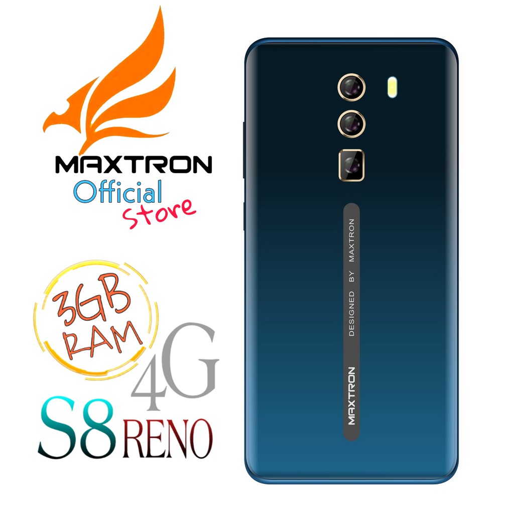 Hp Maxtron S8 Reno 4g Hp Android 5 5 Ram 3gb Rom 16gb Smartphone Shopee Indonesia