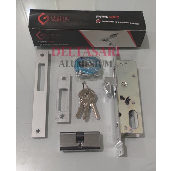KUNCI KAIT PINTU SLIDING ALUMINIUM GLATINO