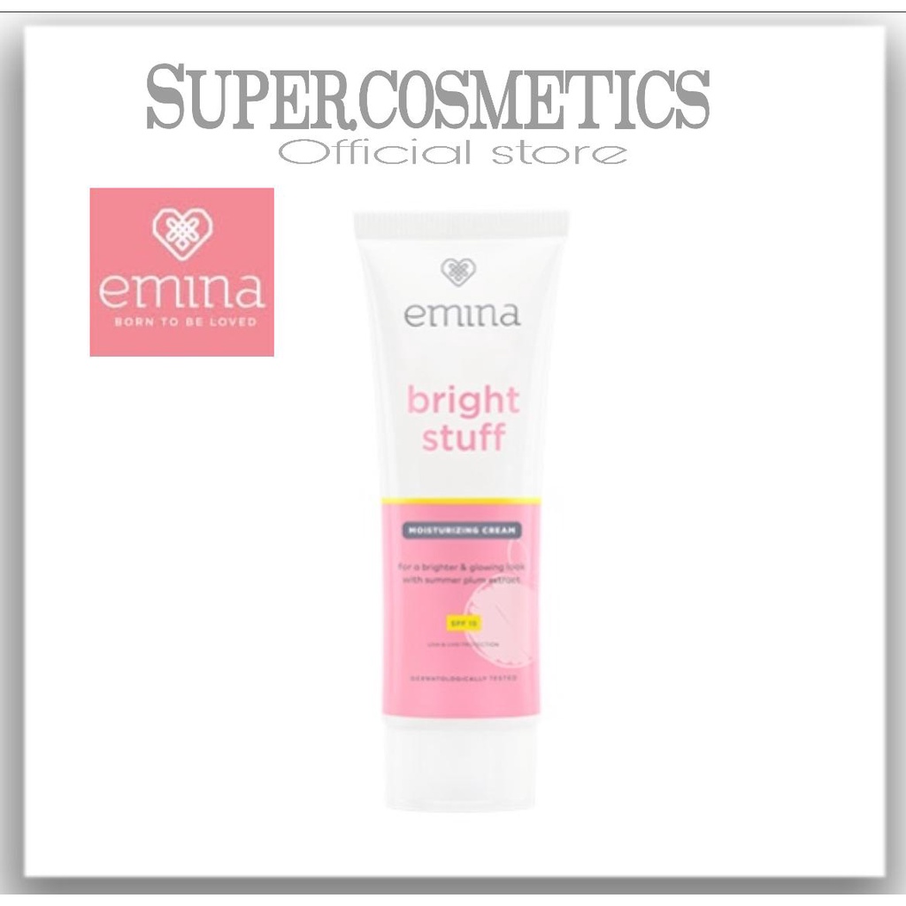 EMINA BRIGHT STUFF MOISTURIZING CREAM 20ml CREAM PELEMBAB WAJAH ORIGINAL BPOM