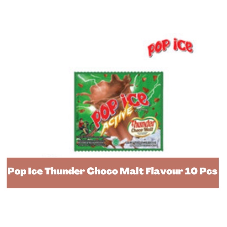 

POP ICE THUNDER CHOCO MALT FLAVOUR 10 SACHET