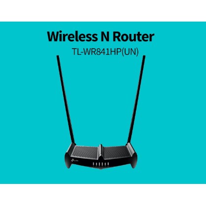 TP-LINK TL-WR841HP N300 High Power Wi-Fi Router 300Mbps at 2.4GHz 1000mw 5 10/100M 2 9dBi antena