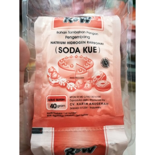 

Soda Kue / Natrium Hidrogen Karbonat (1pak, 10pcs)
