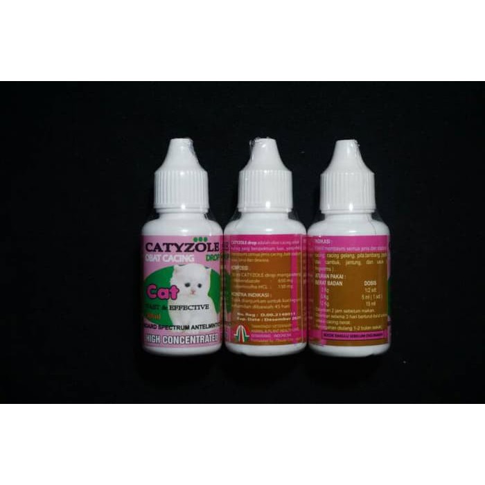 CATYZOLE 30ml - Obat cacing untuk kucing Terlaris