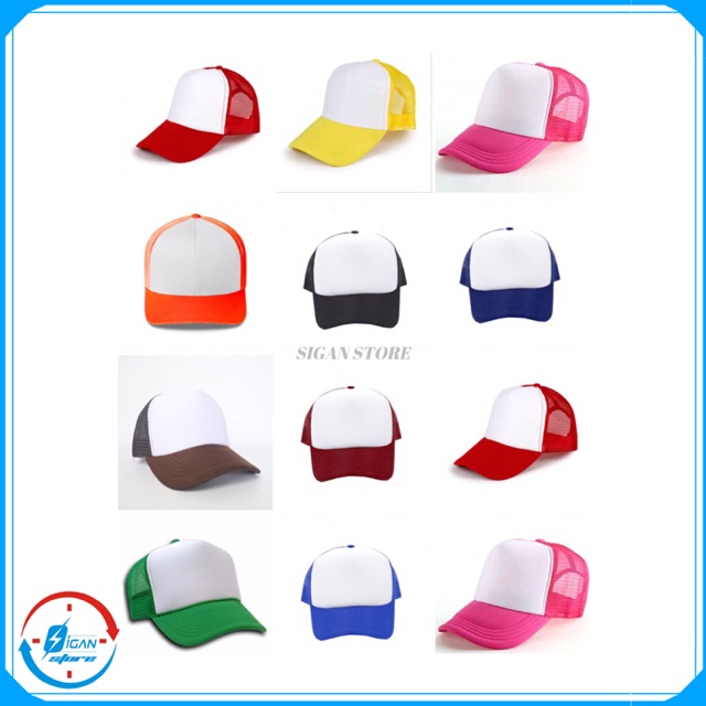 Topi Pria Topi Trucker Jaring Polos Topi Trucker Polos