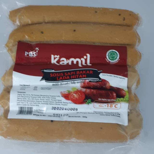 

Sosis Sapi Bakar lada hitam kamil 500 gr