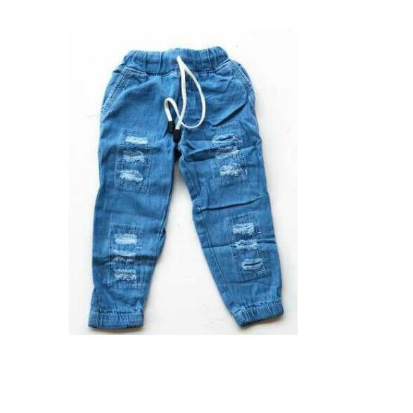 WBQ Celana Jeans Anak Jogger Delovya Levis Panjang Denim Biru Usia 2 3 4 5 6 Tahun✢ (Pasti Murah)Sup