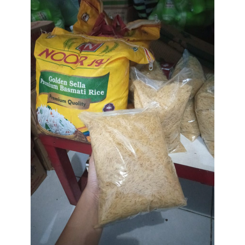 

Beras Basmati Golden Sella Premium 1 kg. Nasi kebuli. Bisa untuk Diet & Diabetes