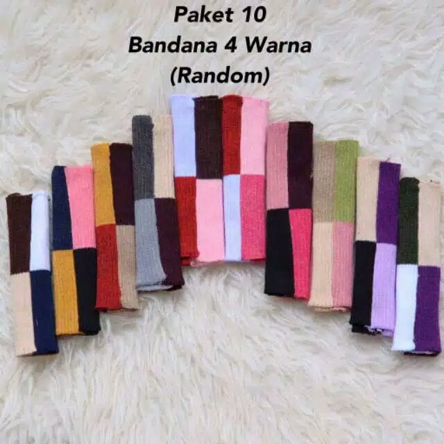 Bandana ciput rajut 4 WARNA