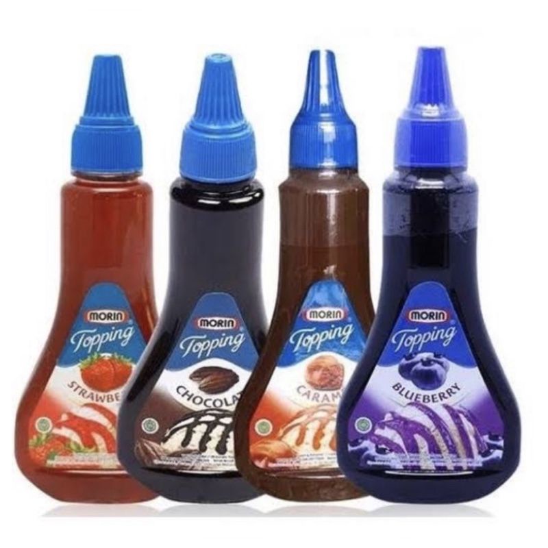 

Morin Topping Chocolate / Caramel / Strawberry / Blueberry 310gr Morin Sauce / Saus / Topping