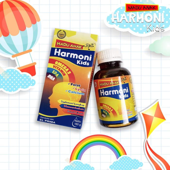 

madu anak harmoni kids Omega 3 Vitamin DHA Smart Nafsu Makan Gemuk BO