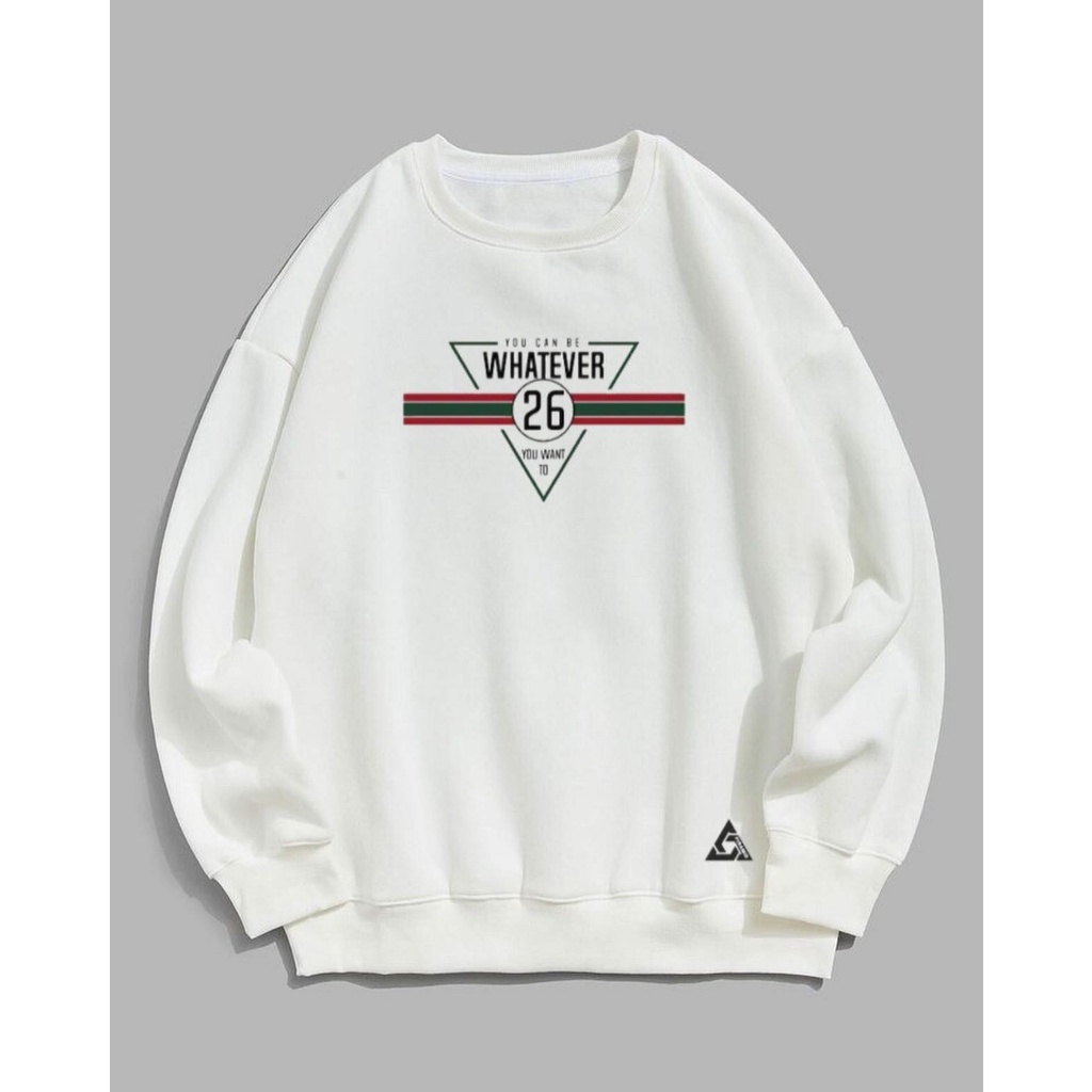 Crewneck Oversize Bestseller Ukuran Jombo XXL Warna Putih Bisa [COD] Tulisan Tokyo Jepang Sweatshirt Keren Anak Muda Sweater Original Distro