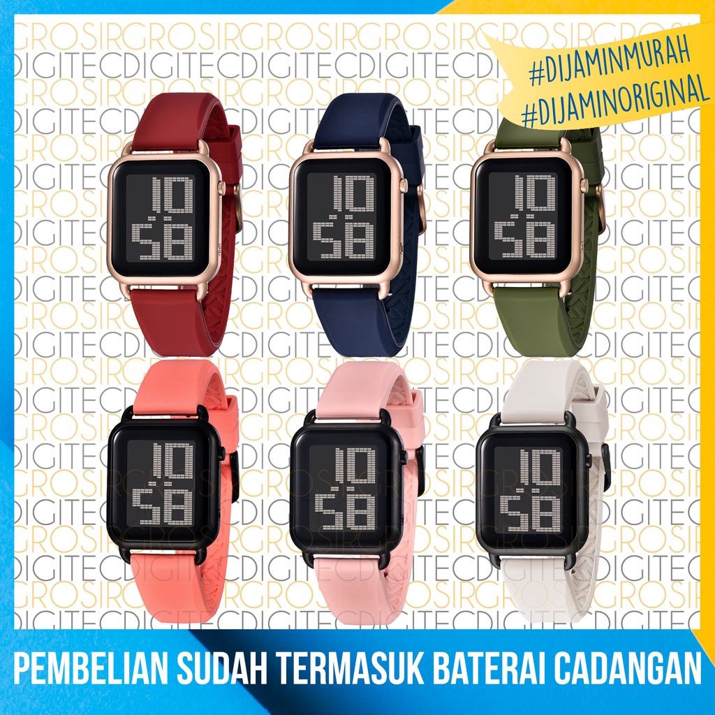 Jam Tangan Digitec Wanita MDG 6090T Original Dan Anti Air Jam Digitec Wanita