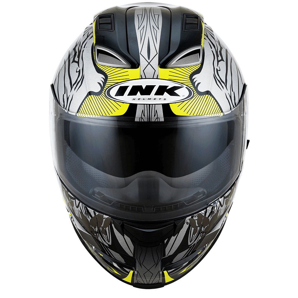 HELM INK STEALTH WING - BLACK/YELLOW FLUO