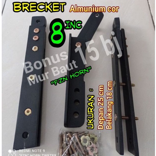 Brecket 8 inc line array Almunium - Horn tweter speaker twiter driver