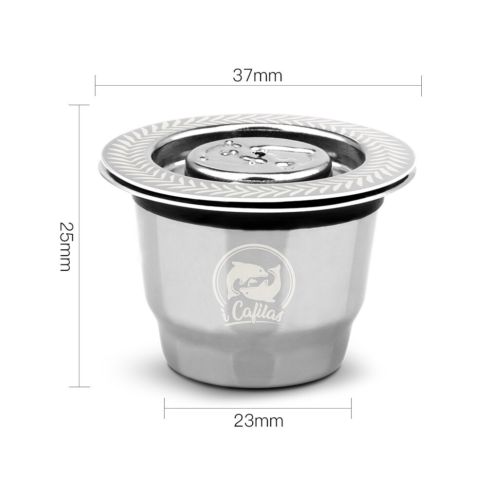 ICafilas Reusable & Disposable Empty Coffee Capsule Pod Fillable Espresso Coffee or Tea for