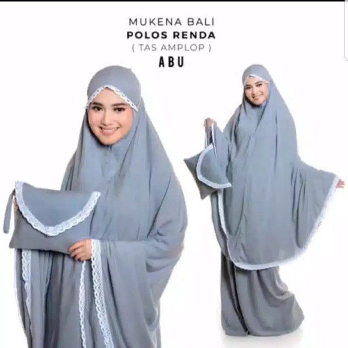 MUKENA POLOS HYGET RENDA / MUKENA POLOS DEWASA BAHAN HYGET