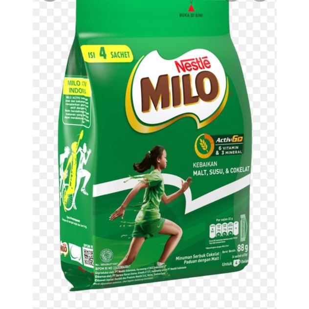 

SERBA MURAH!! PROMO!! MILO ACTIV GO 4 SASHET