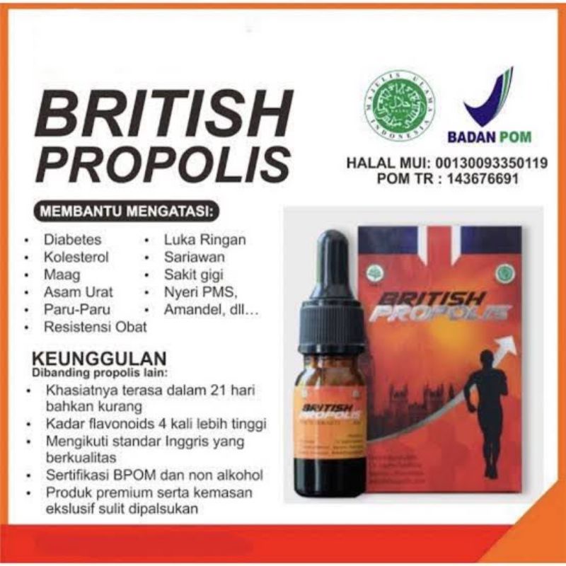 British Propolis Original 100% Obat Herbal Kualitas dijamin