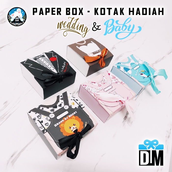 

Kotak Kado Hadiah Hampers Wedding Paper Box Baby Shower Bayi Nikahan Tunangan Sangjit Lucu 11-29