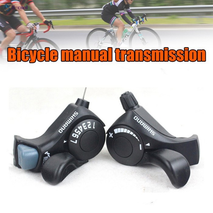 PROMO Thumb Gear 3x7 Shift Lever Set 1 Pair shifter sepeda shimano 7 speed