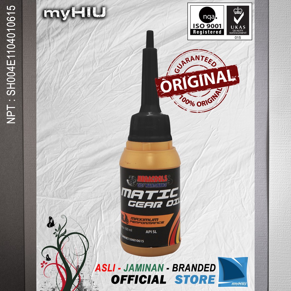 Oli Gigi Transmisi 100 ml Minyak Skuter Matik / Matic Motorcycle Gear Oil MEGACOOLS