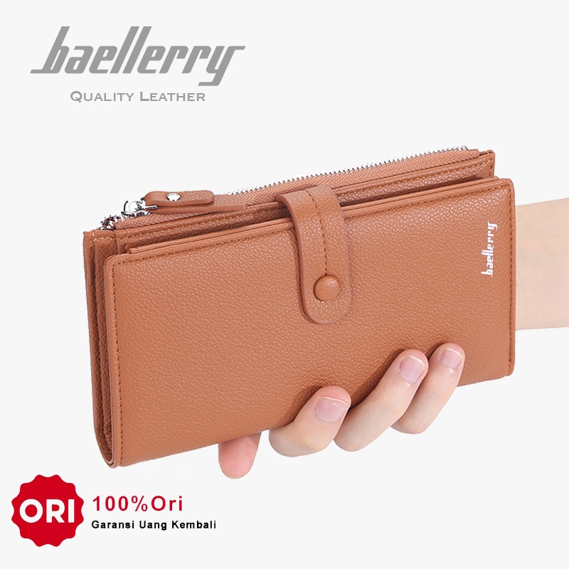 BAELLERRY N3235 Dompet Wanita Panjang Bahan Kulit PU Leather Premium WATCHKITE WKOS