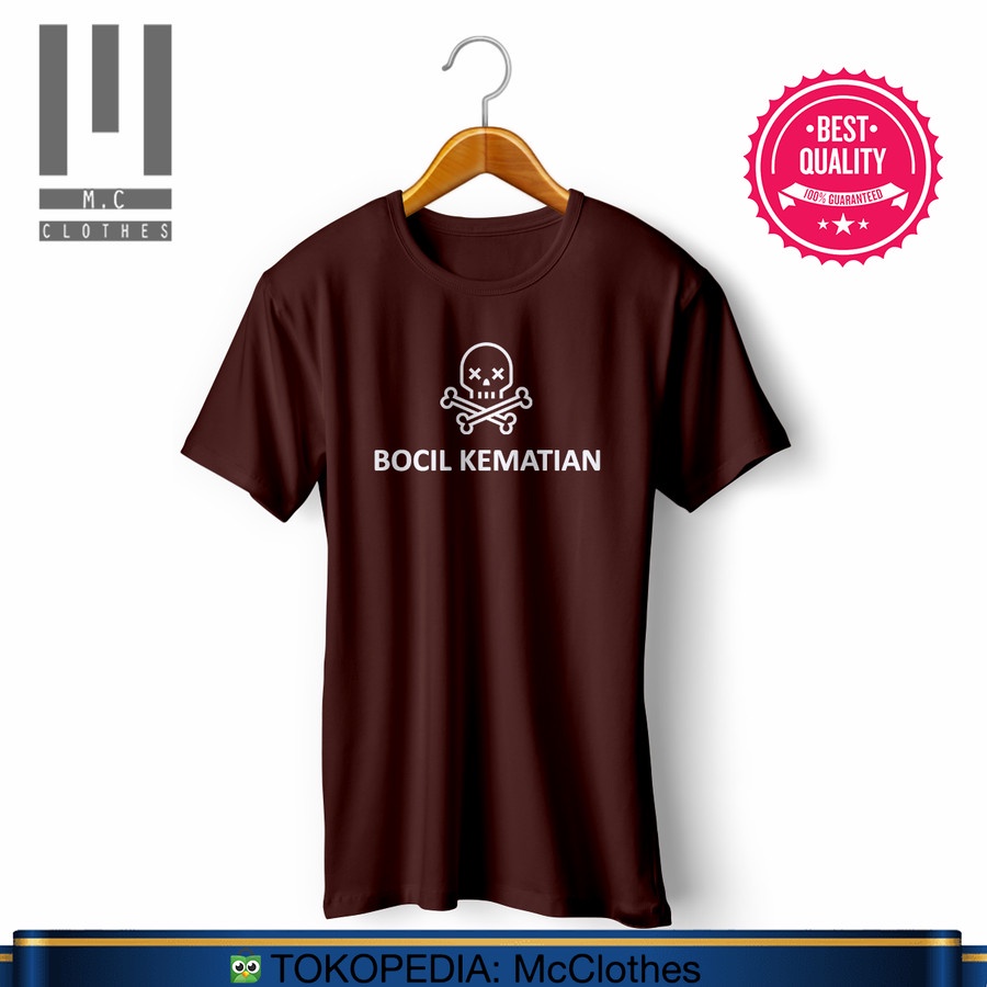 Kaos baju youtuber windah basudara "BOCIL KEMATIAN" bahan adem nyaman