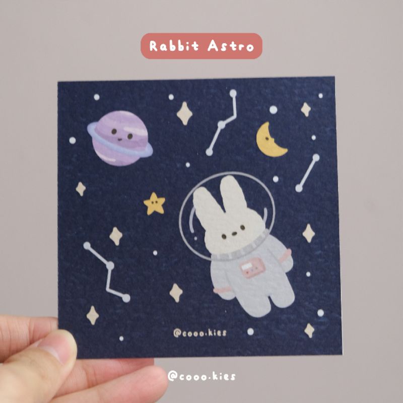 

COOO.KIES - space rabbit art print