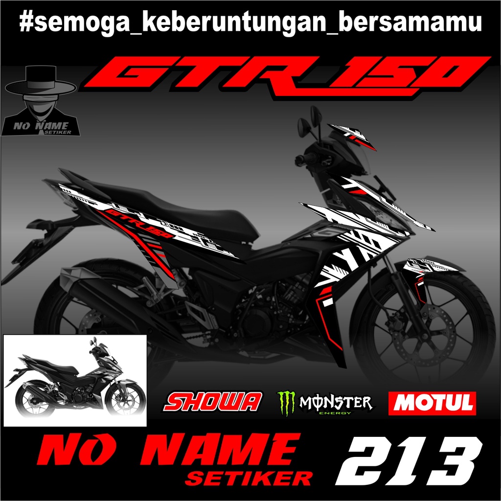 Striping Honda GTR 150(213)Stiker Striping Variasi Supra GTR 150