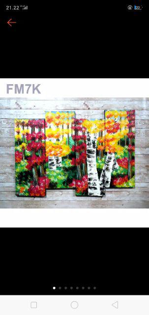 Lukisan Pemandangan 4 Kanvas - Hiasan Dinding Dekorasi Rumah