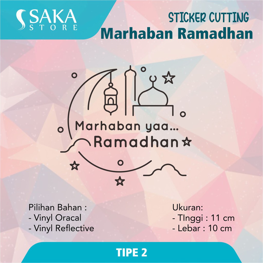 

Sticker Cutting Marhaban Ramadan / Ramadhan / Stiker Cutting