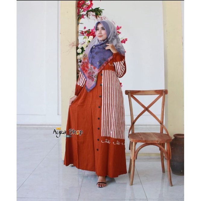 Gamis Twill NK Ori Terbaru By Ning Nisaul Kamilah