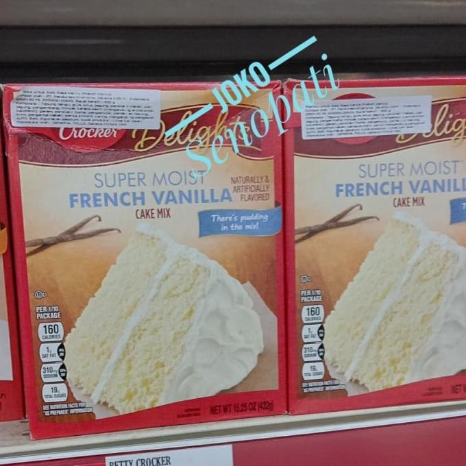 

PROMO Betty Crocker Super Mois French Vanilla 432g