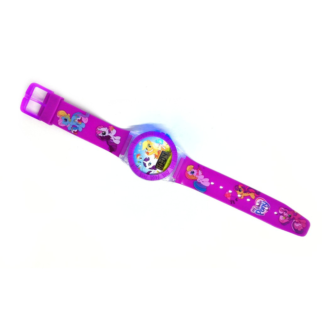 Promo Terbaru! JAM TANGAN ANAK PEREMPUAN MY LITTLE PONY KUDA PONY LAMPU MUSIK DIGITAL