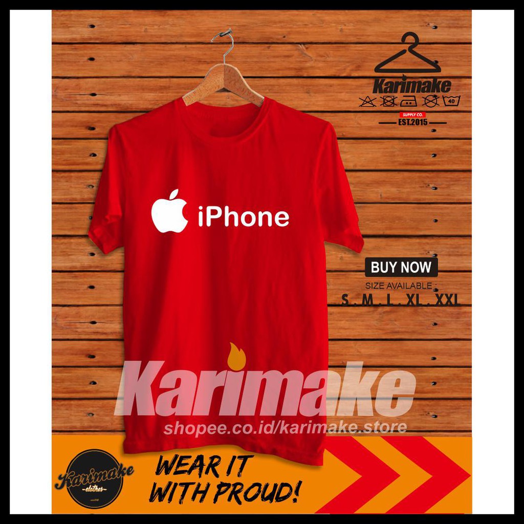 Model Baru Kaos Baju Iphone Apple Logo Kaos Gadget